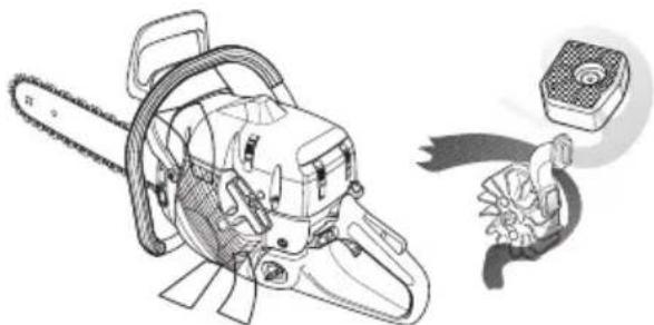 JONSERED CS 2188 - Keskipakoispuhdistus "Turbo" - 1
