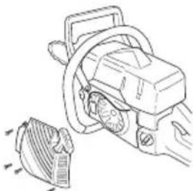 JONSERED CS 2152W - Byte av brusten eller sliten startlina - 2