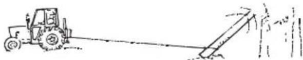 JONSERED CS 2156CWH - Nedtaking av et "fastfelt tre" - 2