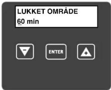 LUKKET ÖMRÅDE 60 min