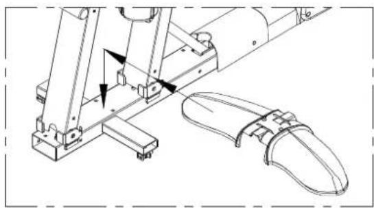 SportsArt C520r - Assembly - Rear Foot Cover - 2