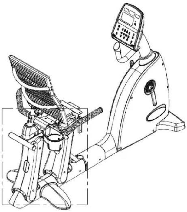 SportsArt C520r - Assembly - Seat Support Covers - 1