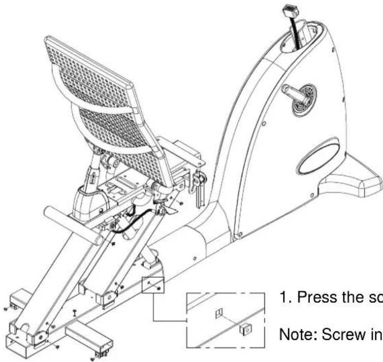 SportsArt C520r - Assembly - Screw Inserts - 1