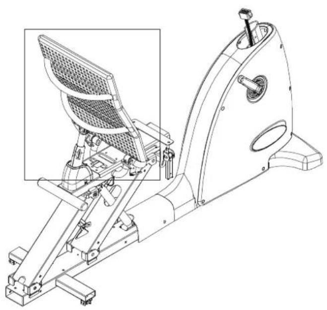 SportsArt C520r - Assembly - Seat Back - Part 3 - 1