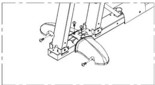 SportsArt C520r - Assembly - Rear Foot Cover - 3