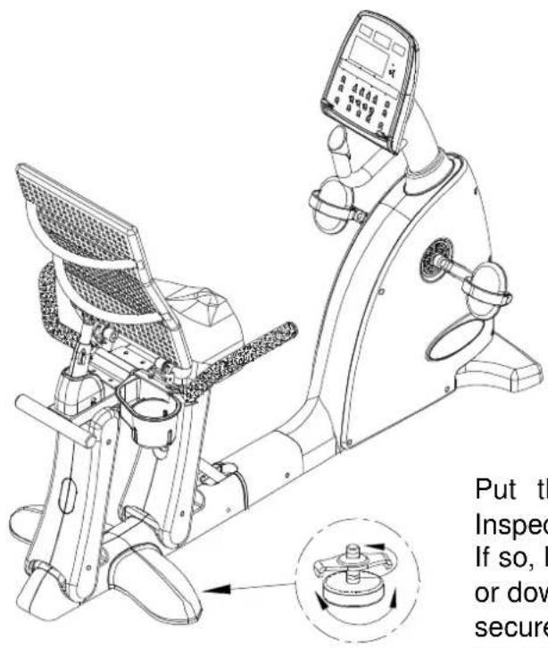 SportsArt C520r - Assembly - Levelers - 1