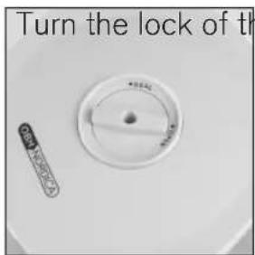 Turn the lock of th