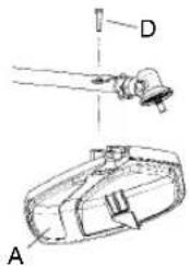 JONSERED BC 2128 - Trimmisuojuksenjatrimmipään asennus - 3