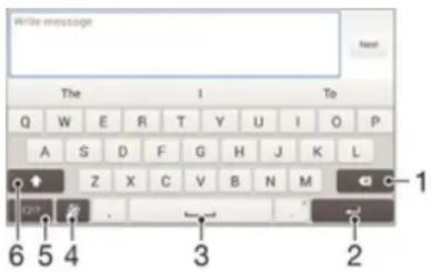 SONY Xperia V (LT25i) - Tastatur på skærmen - 1