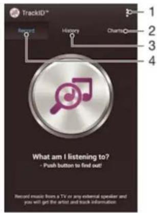 SONY Xperia V (LT25i) - Musikgenkendelse med TrackID™ - 1