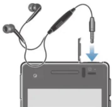 SONY Xperia V (LT25i) - Sådan anvendes et headset - 1