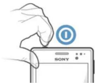 SONY Xperia go (ST27i) - For at tænde enheden - 1