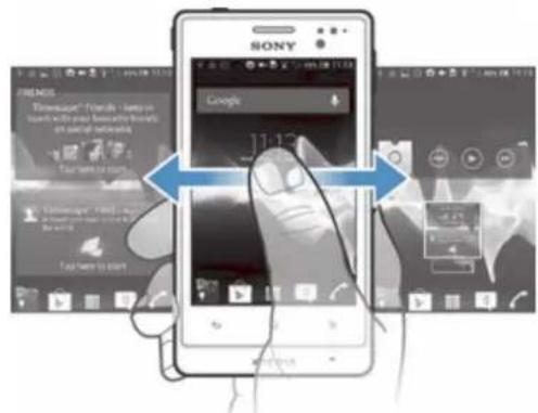 SONY Xperia go (ST27i) - Startskærm - 1