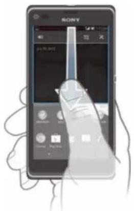SONY Xperia L (C2105) - Sådan åbner du beskedpanelet - 1