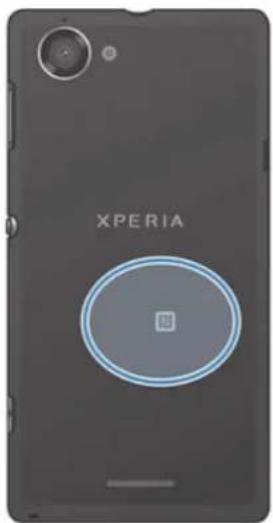 SONY Xperia L (C2105) - NFC-detektionsområde - 1