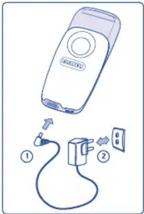 ALCATEL OT-E260 - Opladning af batteriet - 1