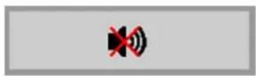 Warning symbol with red 'X' and sound wave icon, commonly used to indicate sound or audio hazard.