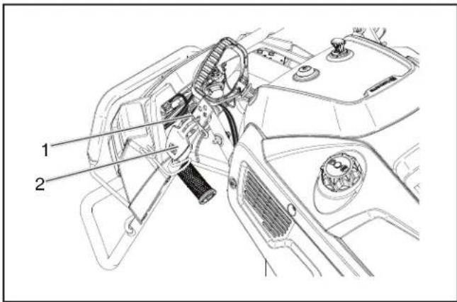 HUSQVARNA ST 151 - Udfoldning af styret - 1