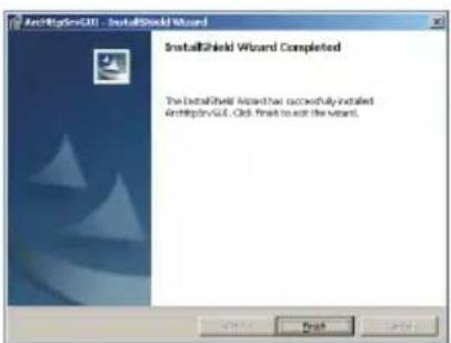 ArcelorusGCL - InstallShield Wizard InstallShield Wizard Completed The InstallShield Wizard has successfully installed ArcelorusGCL. Click next to exit the version.