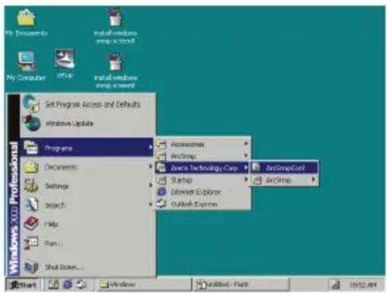 My Documents My Computer Setup Set Programs Access and Defaults Windows Update Programs Accessories ArcSimp Arcs Technology Corp ArcGroupCost Documents Settings Search Help Plan... Shut Down... Start Windows Untitled - Plant 10/52 Apr
