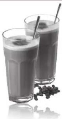 Two glasses of dark beverage with straw and scattered berries (no text or symbols visible)