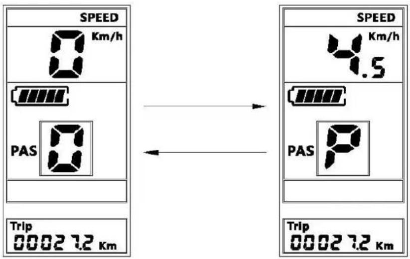 SPEED Km/h PAS Trip 0002 7.2 Km SPEED Km/h 4.5 PAS Trip 0002 7.2 Km