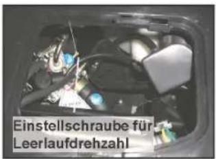 Einstellschraube für Leerlaufdrehzahl