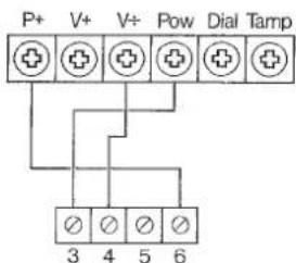 P+ V+ V- Pow Dial Tamp 3 4 5 6