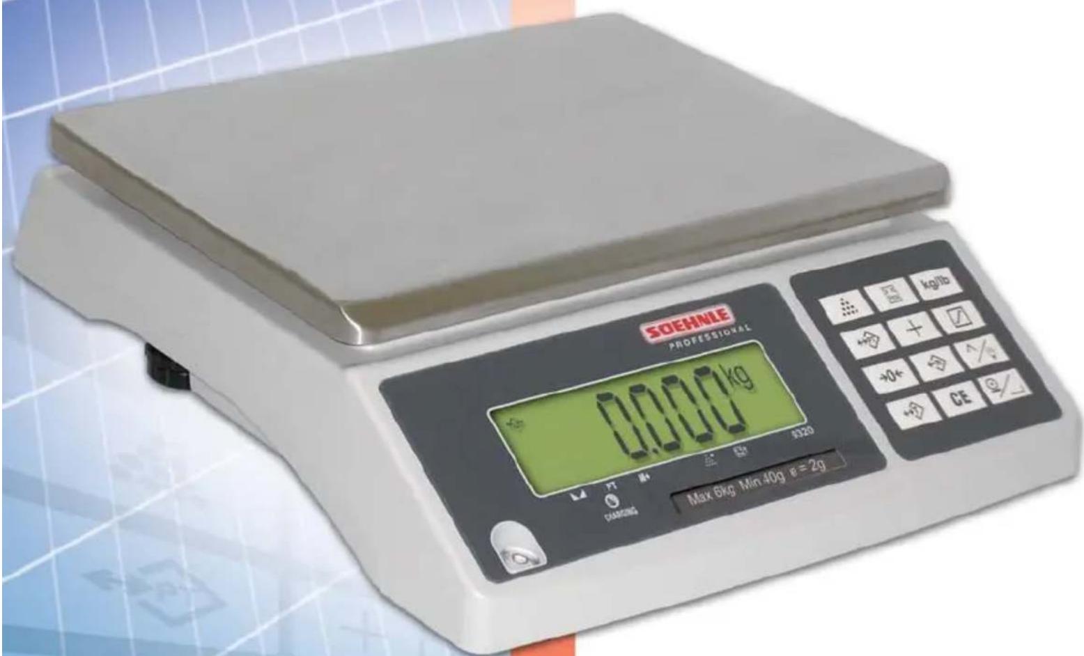 SOEHMLE PROFESSIONAL 1000 kg Max 6kg Min 40g e = 2g CLASING kg/10g + - + + -0+ + - CE