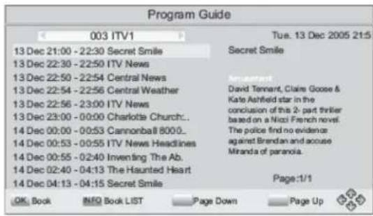 DENVER DMB-112HD - EPG (Elektronisk program guide) - 1