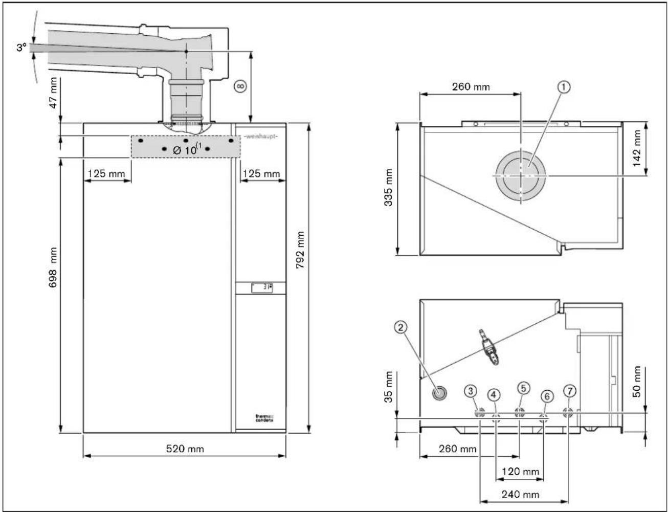 WEISHAUPT WTC 25-A - Dimensioner - 1