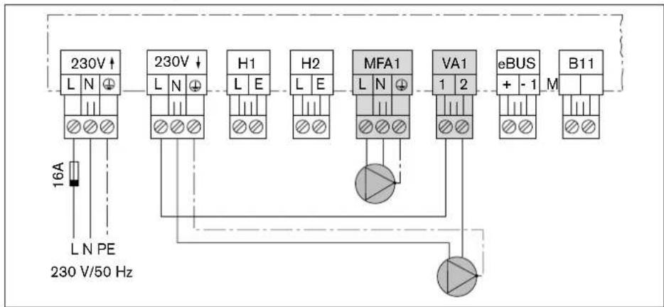 WEISHAUPT WTC 15-A - Styring over MFA1 - 2