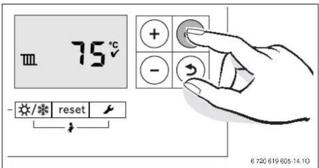 Ⅲ 75°C - / * reset 6 720 619 605-14.10