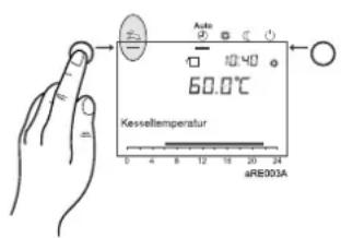 Auto 60.0°C Kesseltemperatur aRE003A