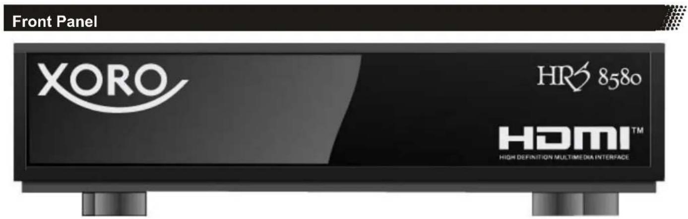 Front Panel XORO HR 8580 HDMI™ HIGH DEFINITION MULTIMEDIA INTERFACE