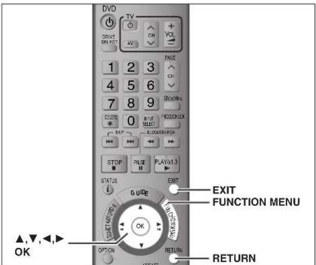 DVD DRIVE SELECT TV CH VOL 1 2 3 PAGE 4 5 6 CH 7 8 9 SLOWS/MS CREATE 0 INPUT SELECT EXP BLOWER/BACK STOP PULSE PLAYX1.3 STATUS EXIT CHANGE GUIDE FUNCTION MENU OK OPTION RETURN ACTATE ▲,▼,◀,► OK RETURN