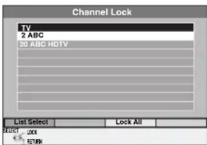PANASONIC DMR-EX77 - Channel Lock (kun digital udsendelse) - 1