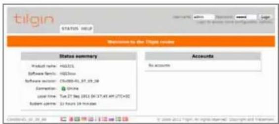 Tilgin HG1311 (Waoo) - Trådlose netværksindstillinger - 2