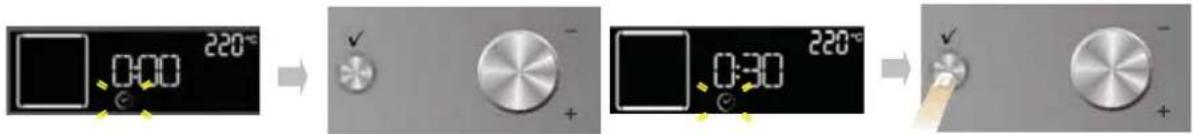 0:00 220°C 0:30 220°C