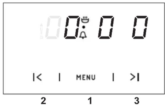 0000 |< | MENU | >| 2 1 3