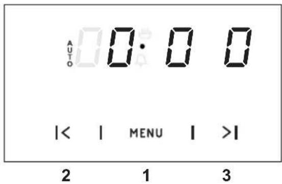 AUTO 0:0 0 |< | MENU | >| 2 1 3