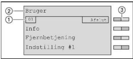 Bruger 01 Afslut Info Fjernbetjening Indstilling #1