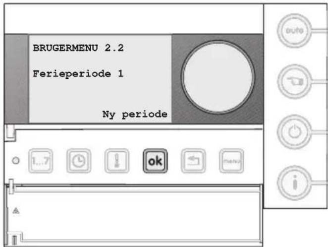 BRUGERMENU 2.2 Ferieperiode 1 Ny periode