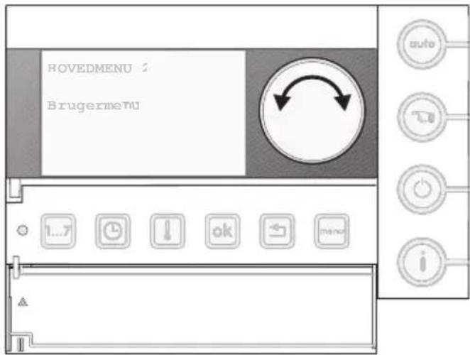 ROVEDMENU Brugermenu 1...7 OK menu auto i