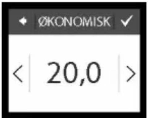 Devi Reg Touch - Angi komfort- og økonomitemperaturer - 4