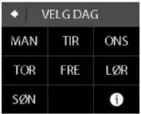 VELG DAG MAN TIR ONS TOR FRE L∅R S∅N i