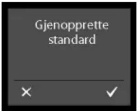 Gjenopprette standard