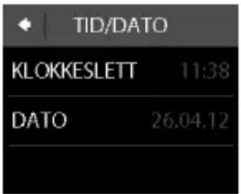 TID/DATO KLOKKESLETT 11:38 DATO 26.04.12