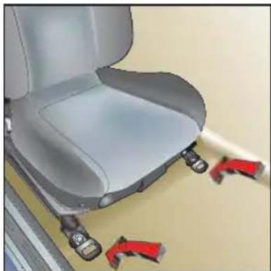Britax-Römer Two-Way Elite - Placering av fästremmar vid montering i framsäte - 1