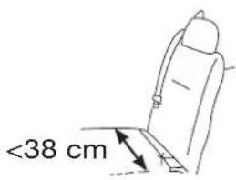 <38 cm